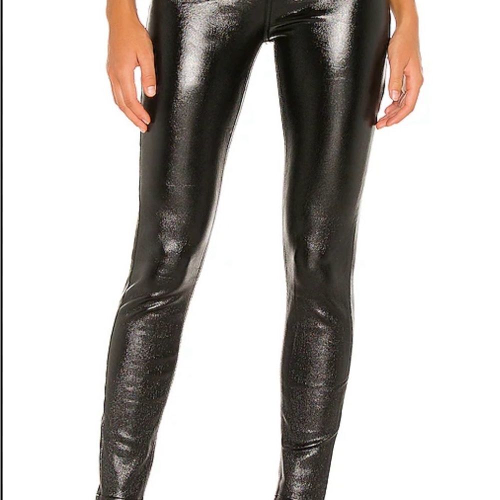 We The Free Black Metallic Painted Raw Hem Jeans Size 29 NWT